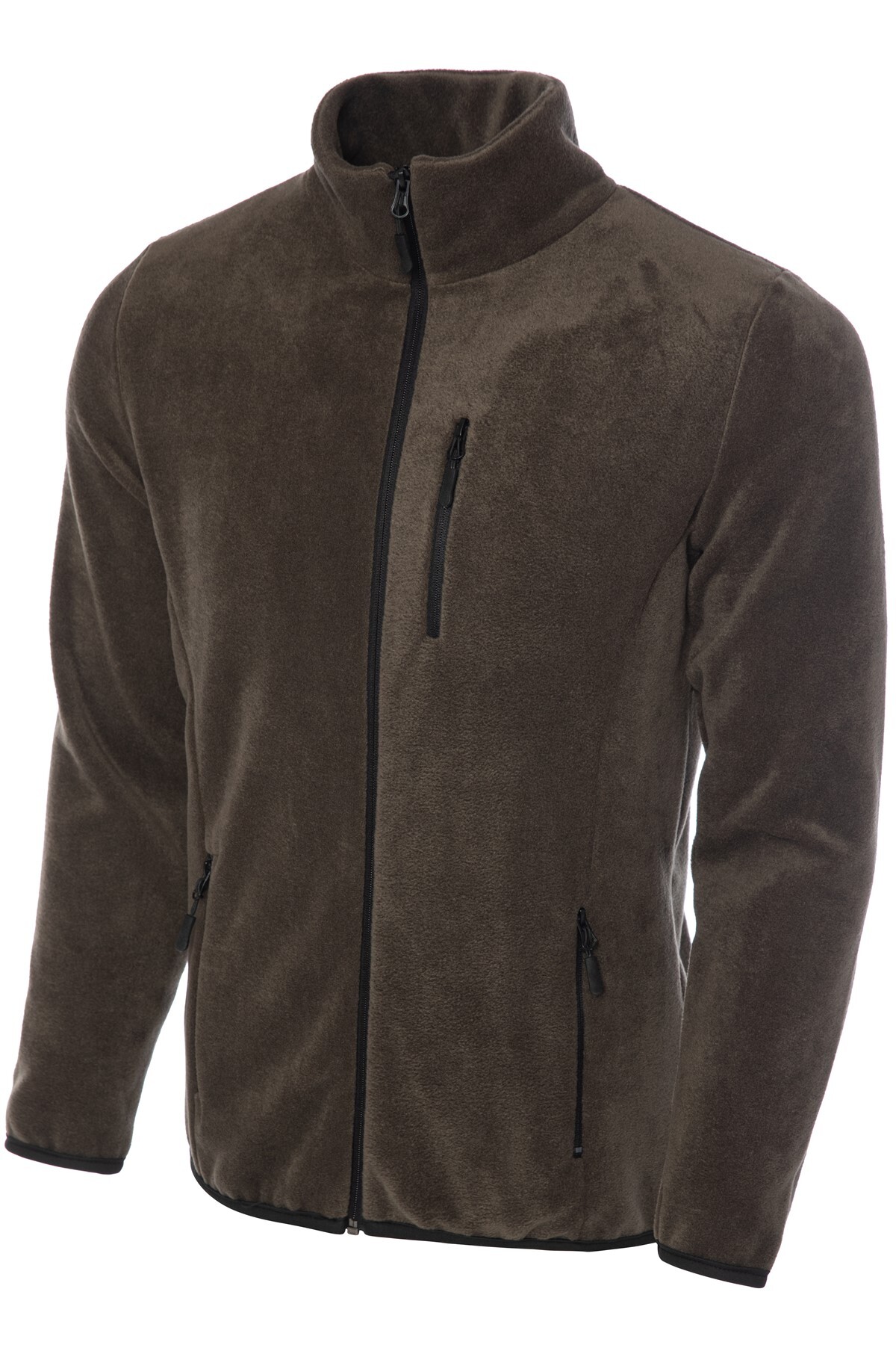 GHASSY CO Erkek Pro Rüzgar Geçirmez 5 Cepli Outdoor Tam Fermuarlı Polar Ceket görsel 3
