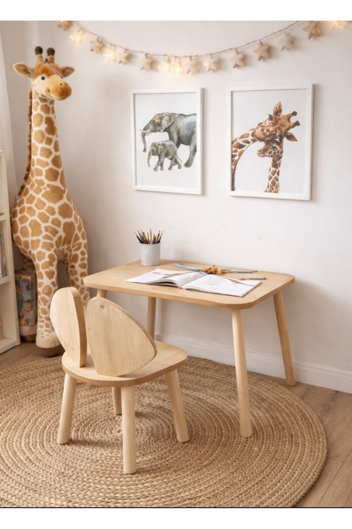 Adenwoodart Montessori Aktivite Ve Etkinlik Yaz - Sil Oyun Masa Sandalye 1 Masa 1 Sandalye Mickey Kulak fotoğrafı 5 (önizleme)