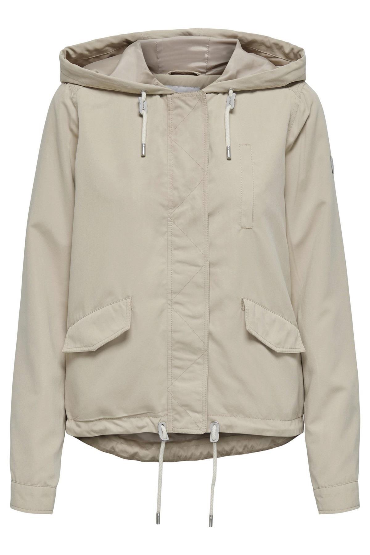 ONLY  Skylar Hood Spring Kadın Kahverengi Kapüşonlu Ceket - Görsel 2