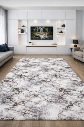 Sarar 6M² LASTİKSİZ HALI ÖRTÜSÜ ÇİZGİLİ DESEN