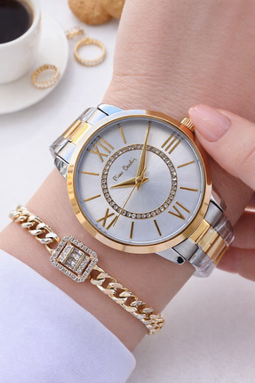 Pierre Cardin 24 Ay Garantili Gold Gümüş Çelik Kordon Kadın Kol Saati 30 Mt S...