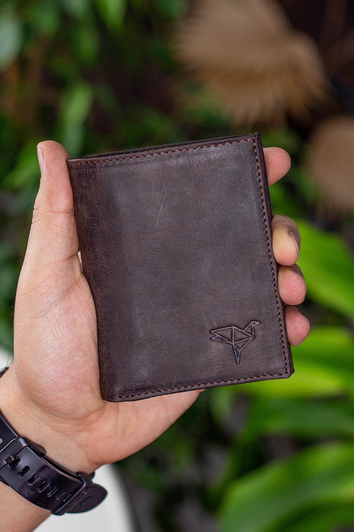 Garbalia  Erkek Kahverengi Kevin Hakiki Deri Cüzdan - Görsel 3