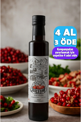 Organik Teyze Sevinç Teyze Nar Ekşisi, Pomegranate Syrup 350g