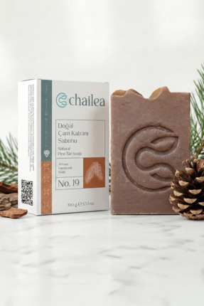 Chailea Doğal Çam Katranı Sabunu — Soğuk Yöntem, El Yapımı, 100 g