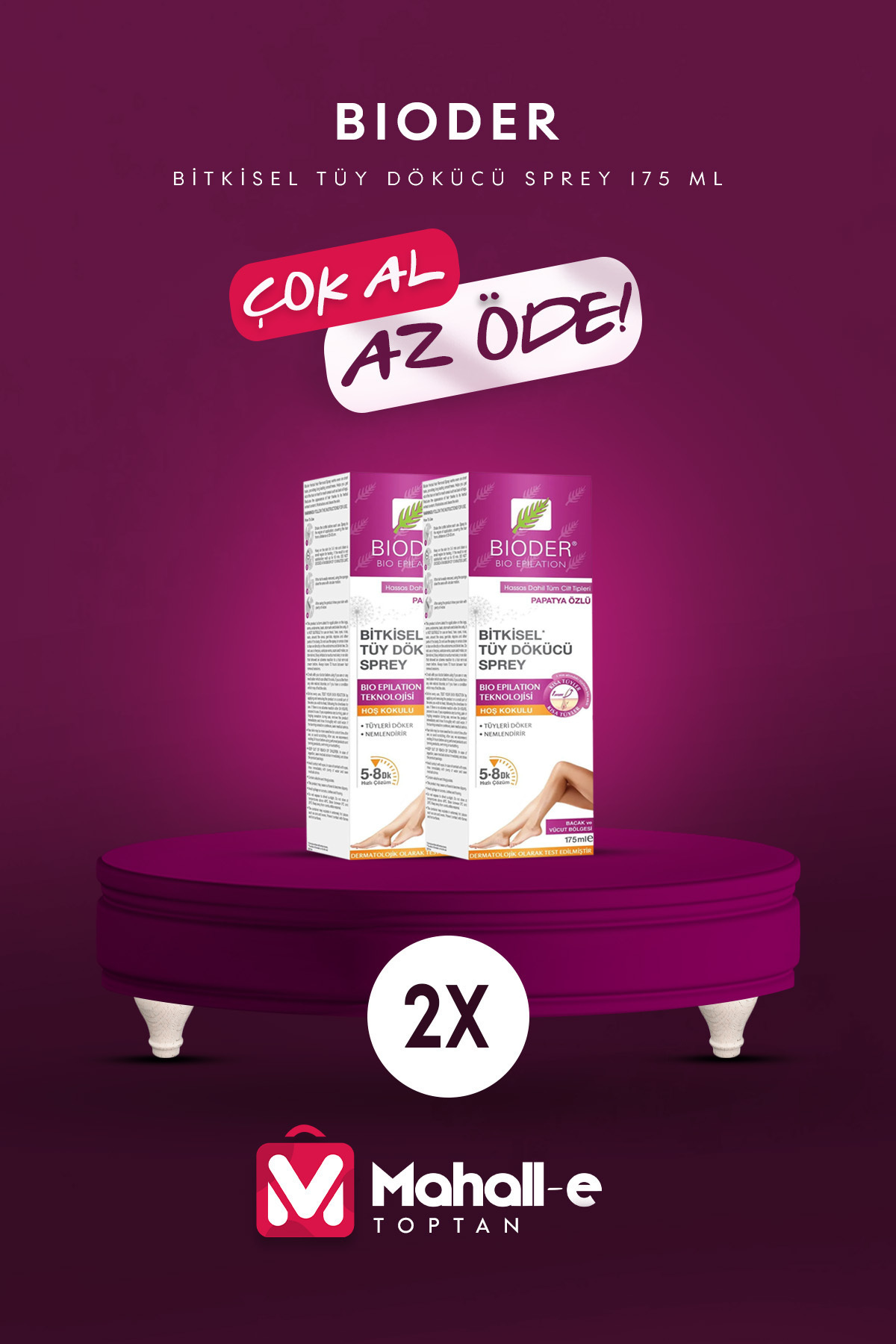 Bioder Bitkisel Tüy Dökücü Sprey 175 ml 2'li - Fiyatı, Yorumları