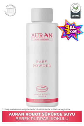 AURAN Bebek Pudrası Akıllı Robot Süpürge Suyu, Mop Suyu,robot Süpürge Deterja...