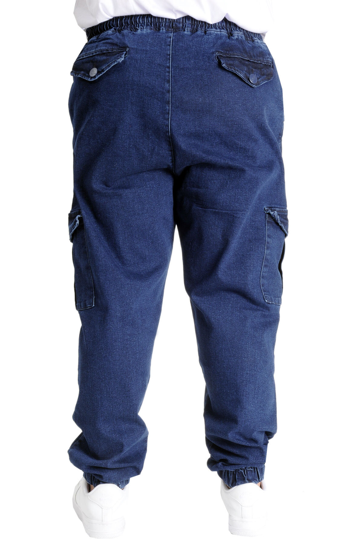 ModeXL Mode XL Battal Beden Erkek Kot Pantolon CHIEF BLUE Lastikli 23919 Lacivert görsel 4