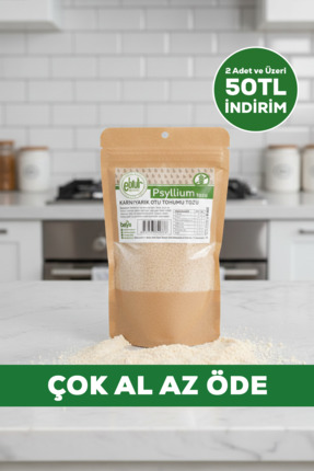 EBRULİ DOĞAL BAKKAL by beys Karnıyarık Otu Tozu - Psyllium 200 gr