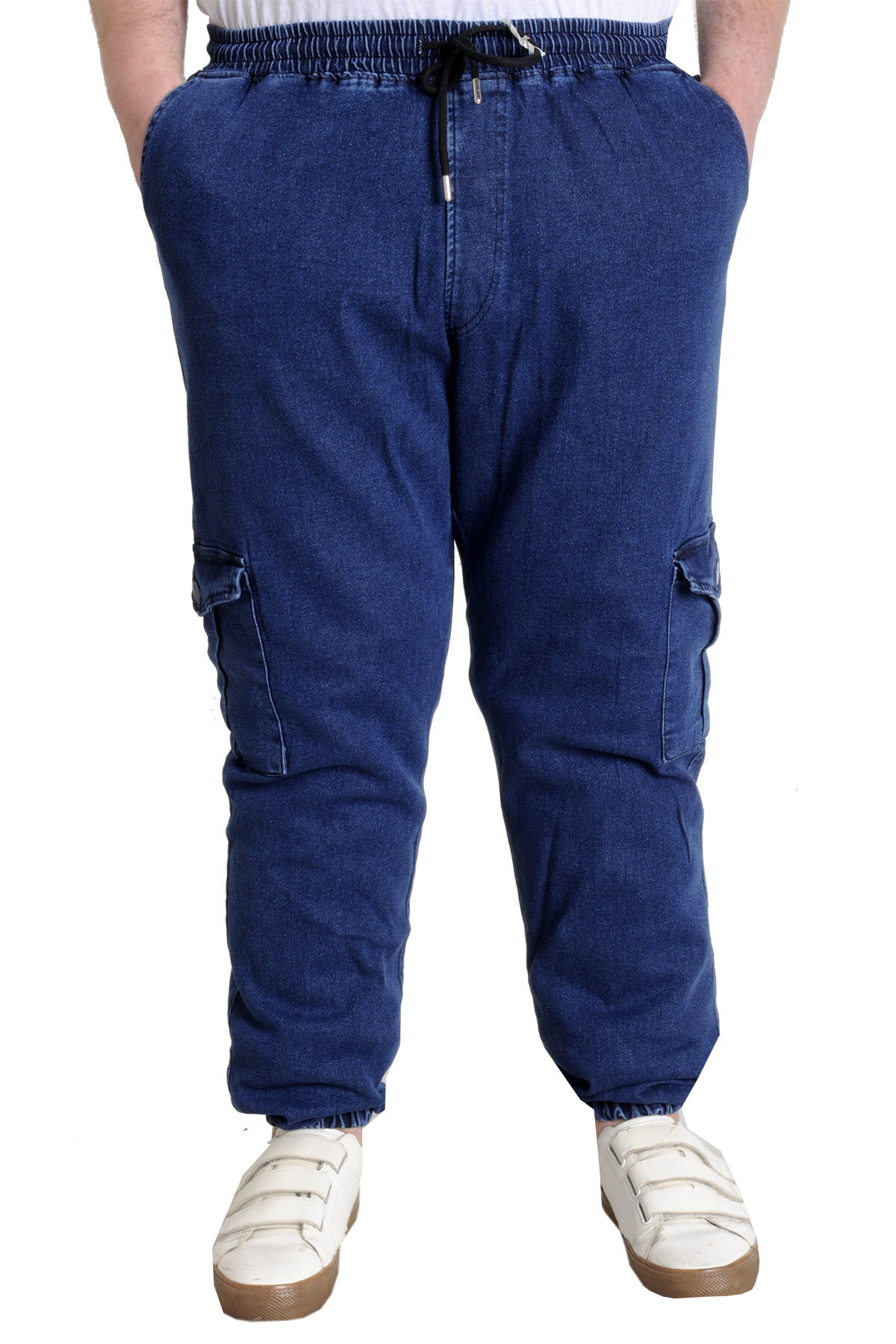 ModeXL Mode XL Erkek Kot Pantolon CHIEF BLUE Lastikli 23919 Mavi