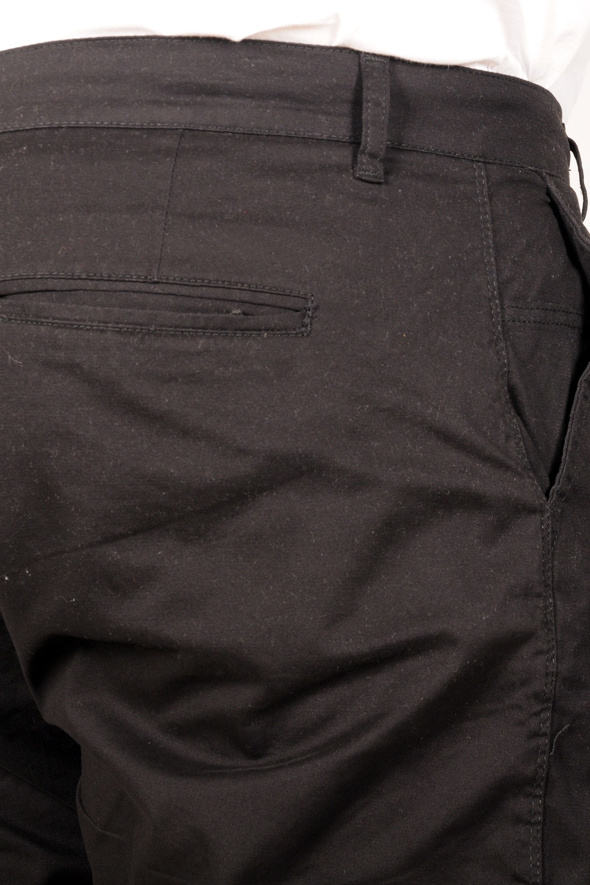 ModeXL Mode XL Büyük Beden Erkek Pantolon Keten Milano 20850 Siyah görsel 6