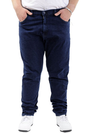 Modexl Mode XL Büyük Beden Erkek Pantolon Kot 21920 Lacivert