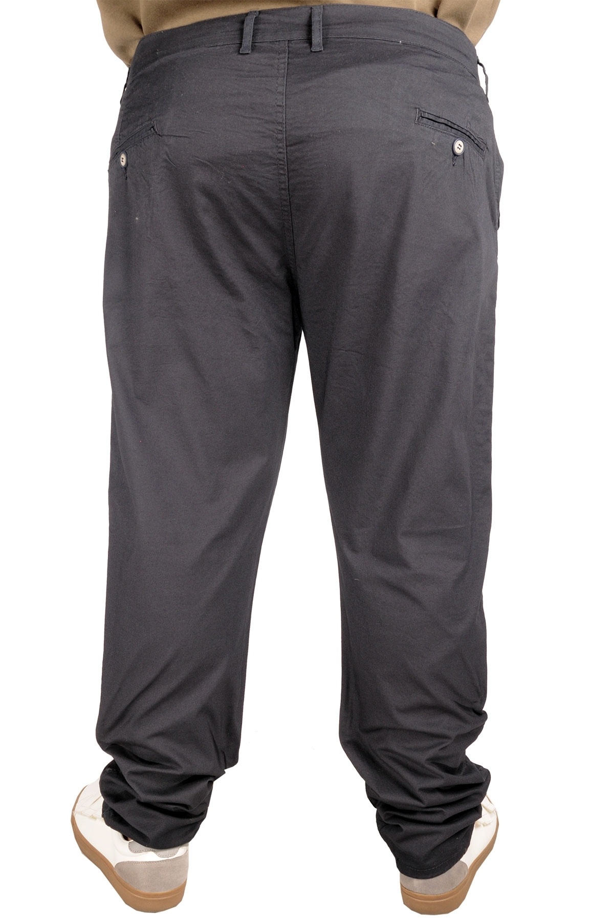 ModeXL Mode XL Büyük Beden Erkek Pantolon Keten Milano 20850 Lacivert görsel 3