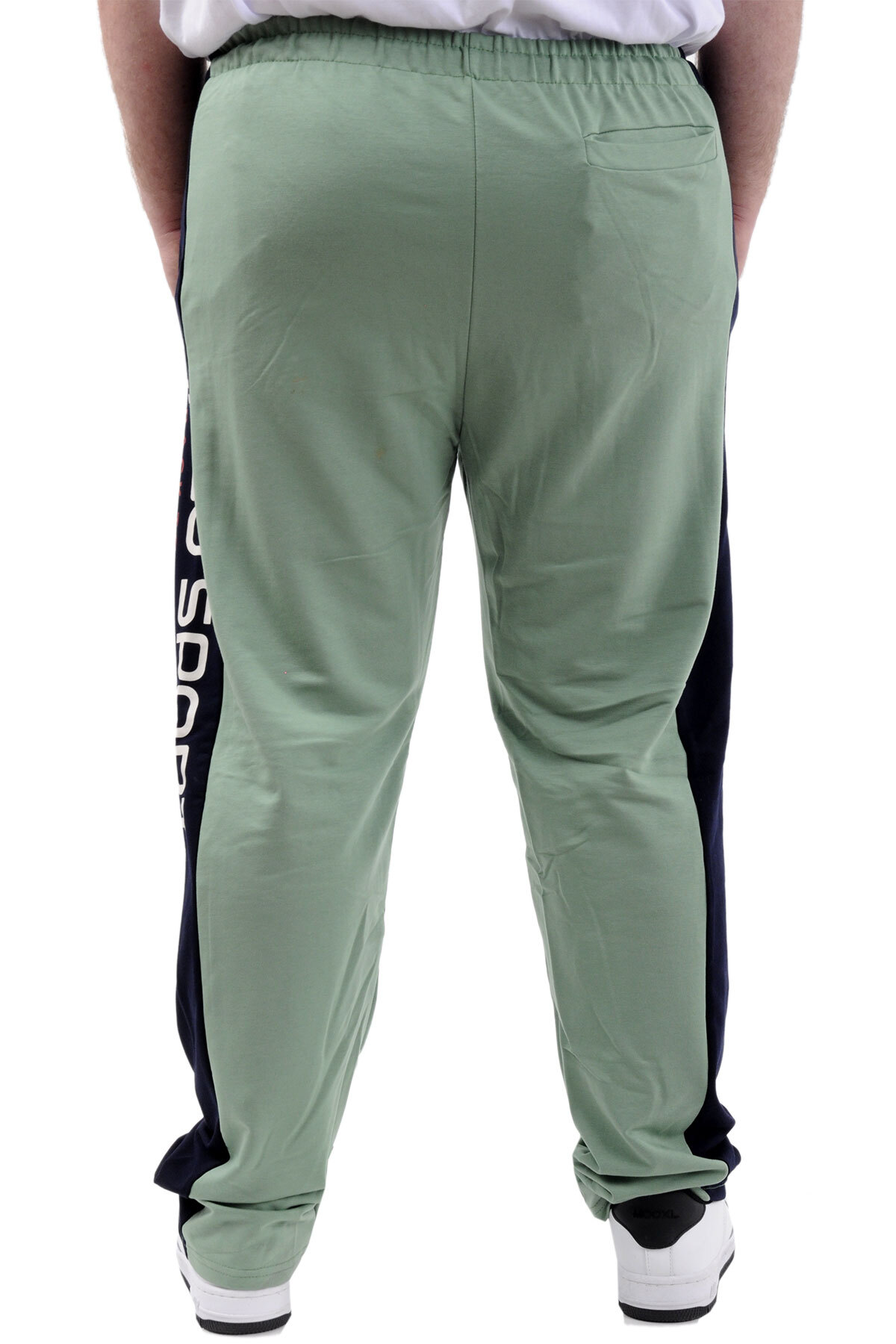 ModeXL Mode XL Büyük Beden Erkek Eşofman Altı Cepli Baskılı SPORT 24516 Çağla görsel 5