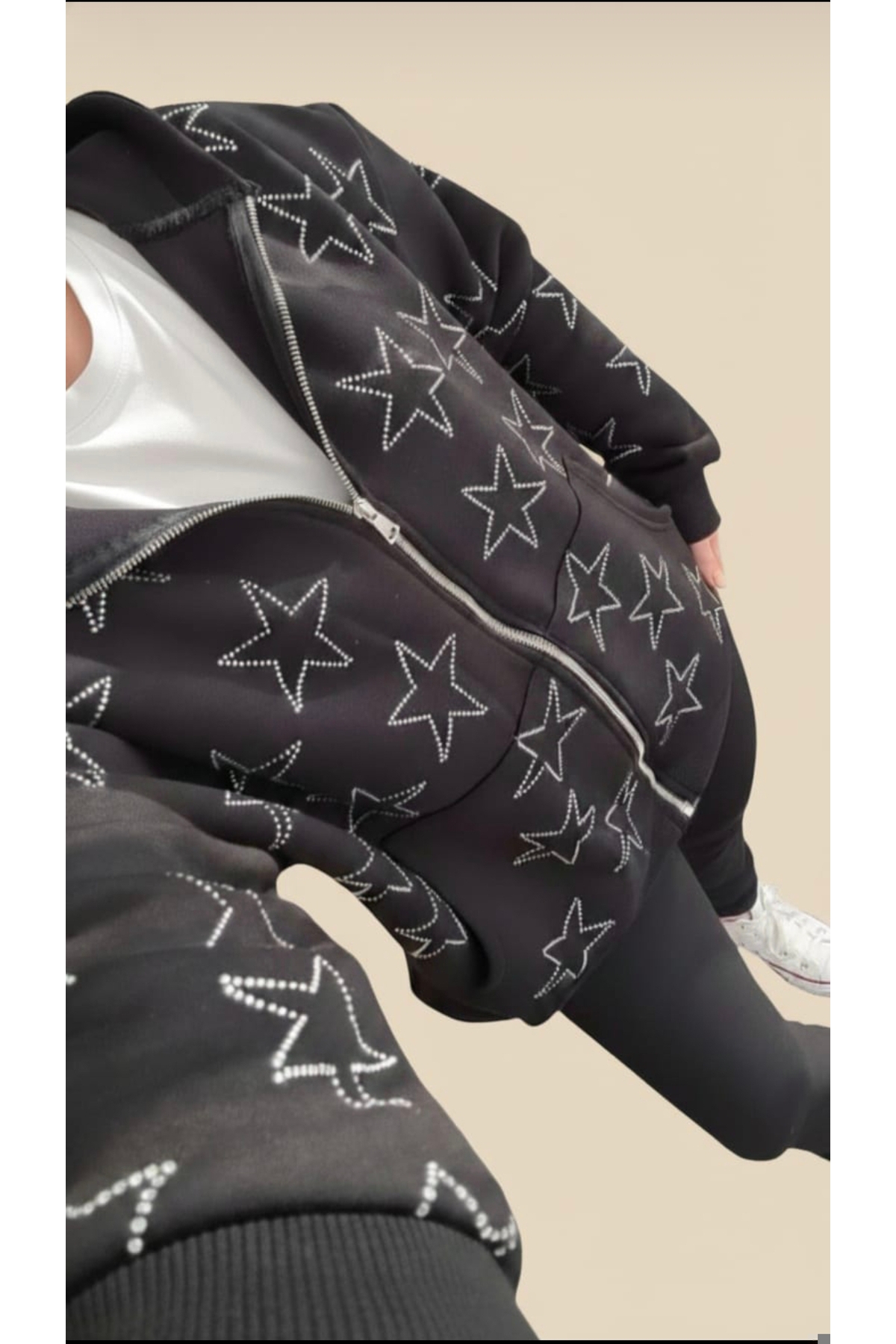 MOJO  Yıldız Taş Detaylı Sweatshirt - Görsel 4