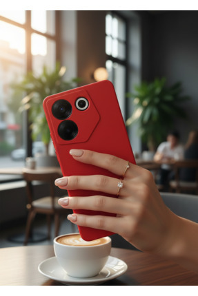 TechTrove Tecno Camon 20 Pro 5G Kılıf İçi Kadife Süet Tasarımlı Kamera Koruma...