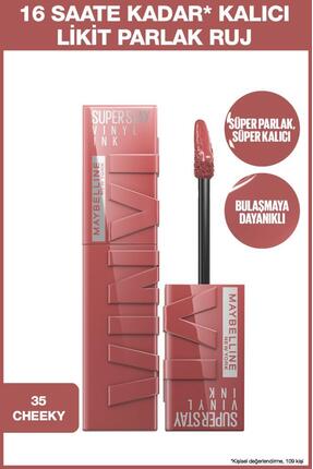 Maybelline New York Super Stay Vinyl Ink Uzun Süre Kalıcı Likit Parlak Ruj 35...