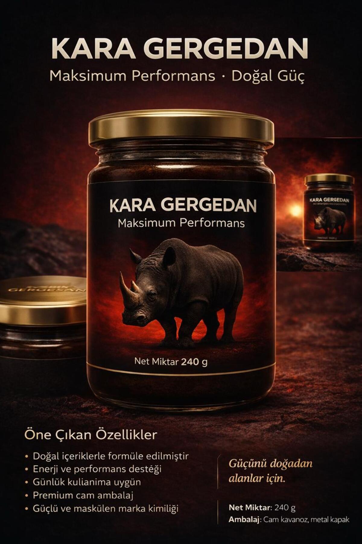 KARA GERGEDAN Macun 240 gr — GNY521410000321412 — تصویر 2 از 4
