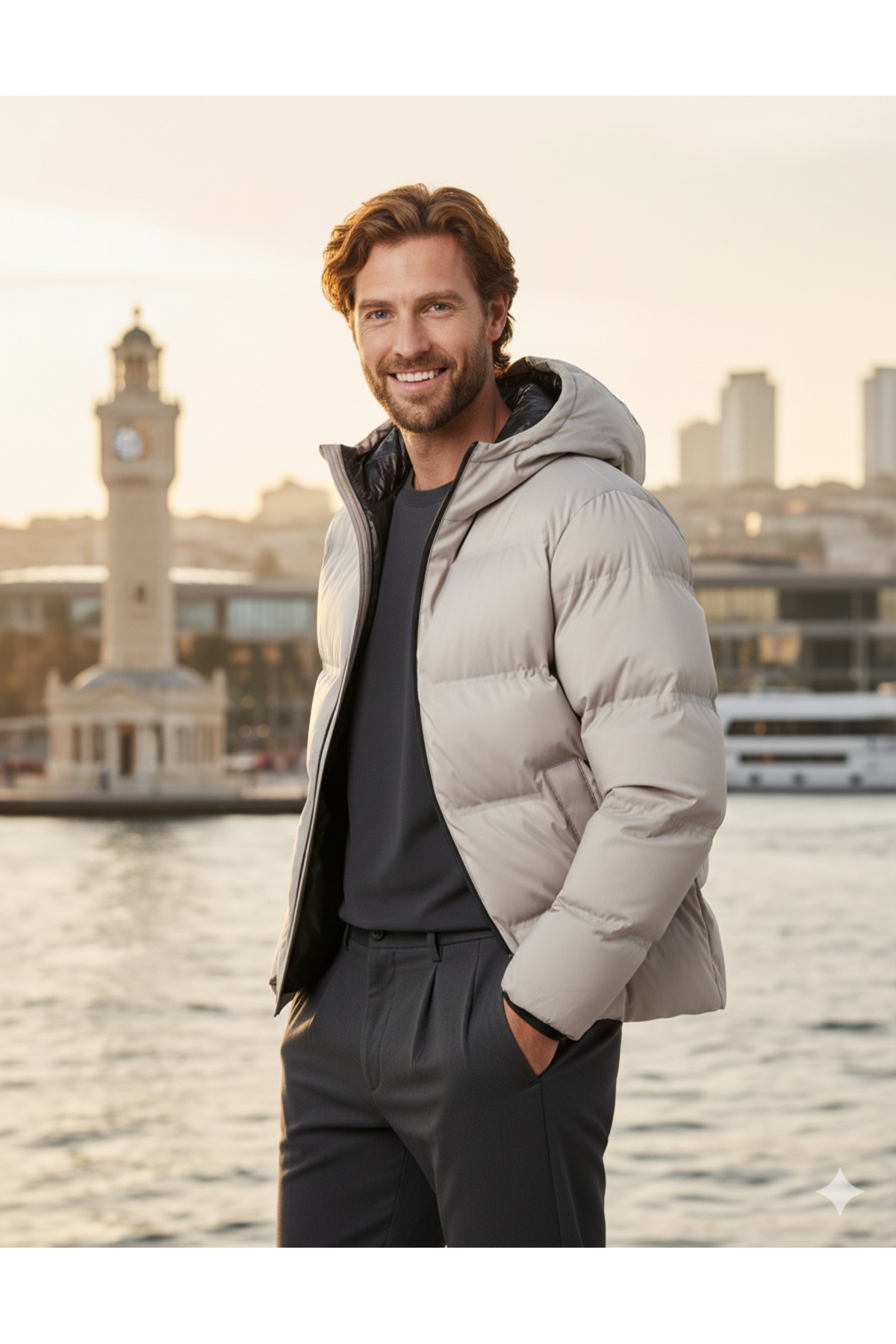 کاپشن مردانه راسته آستین بلند | جک اند جونز Jack & Jones 12259850 - تصویر 7