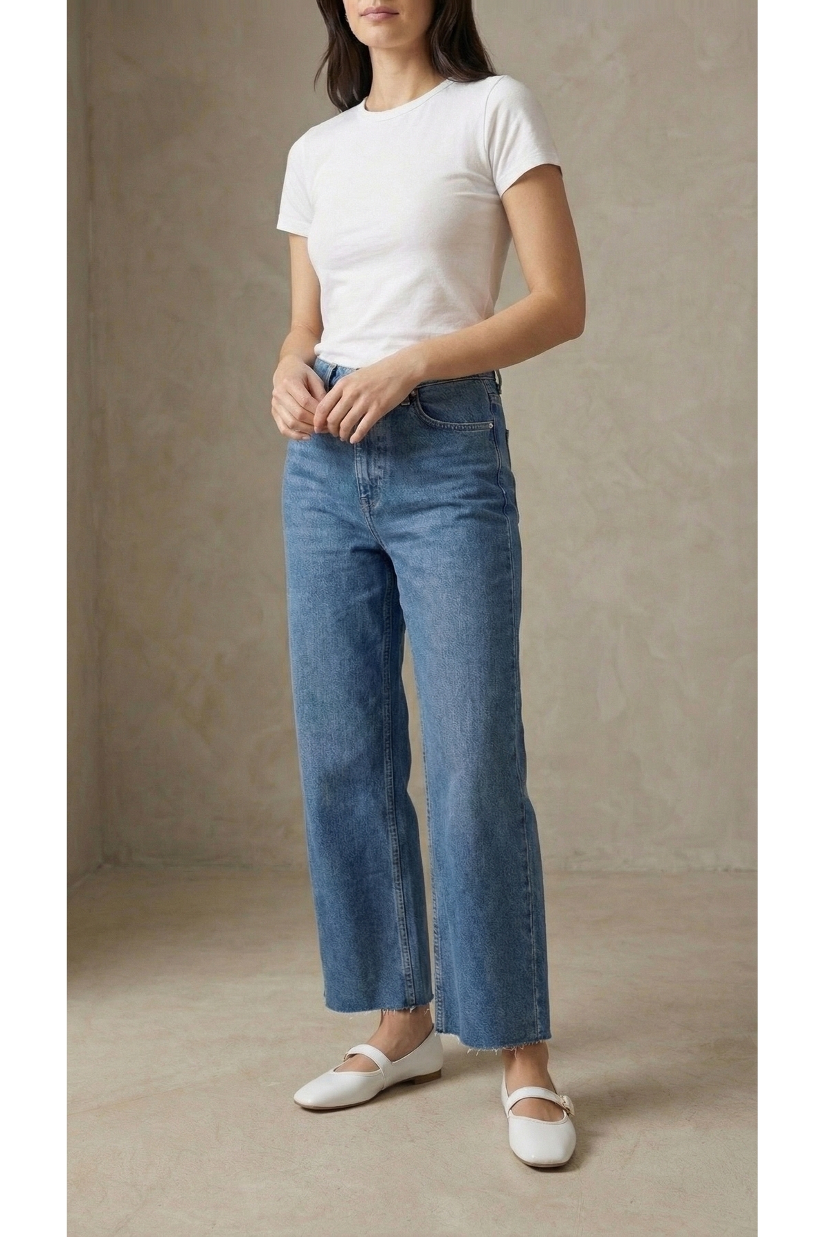 Beyond   Kadın Beyaz Tokalı Rugan 1cm Mary Jane Babet BYNDSHR04 - Görsel 4