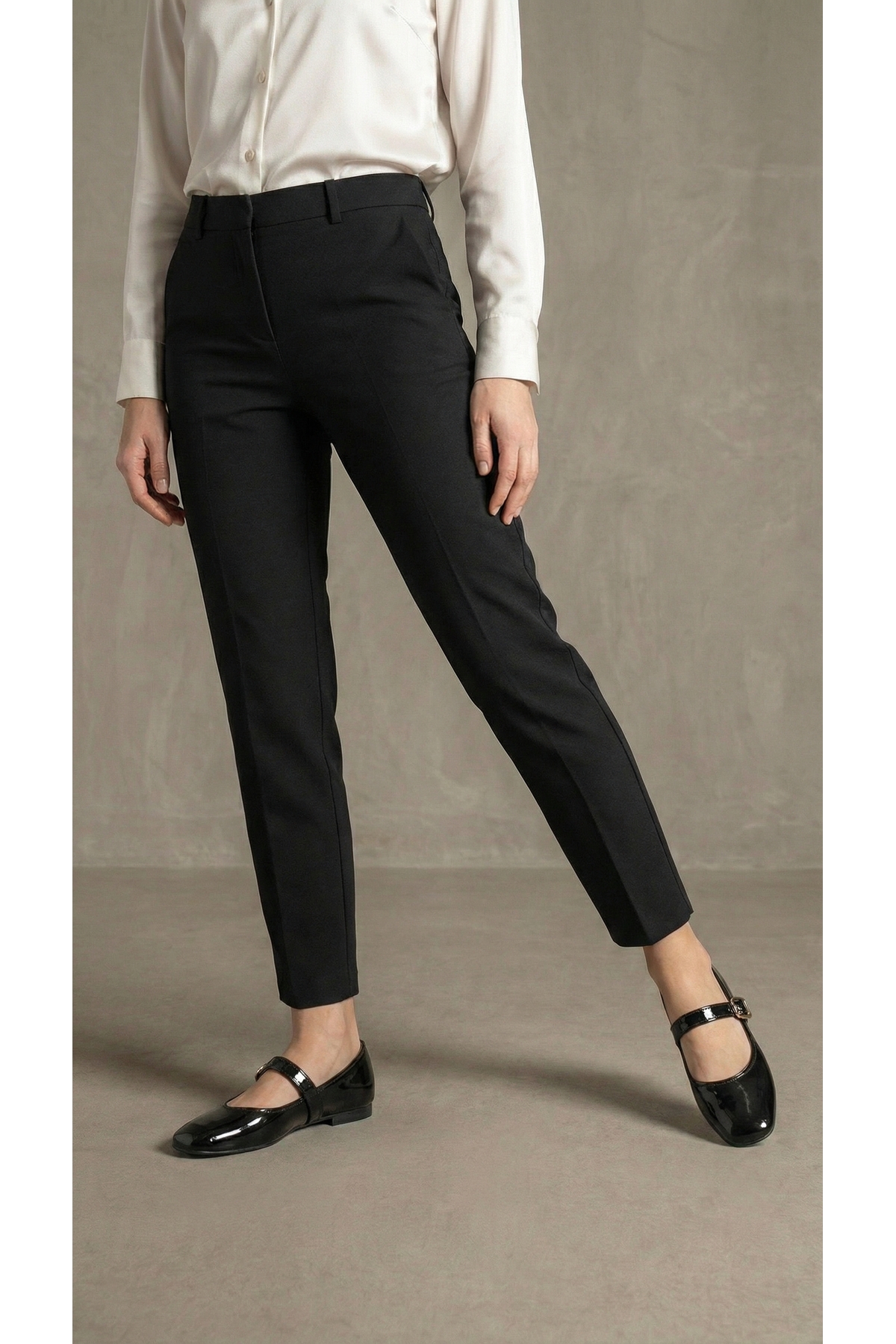 Beyond   Kadın Siyah Tokalı Rugan 1cm Mary Jane Babet BYNDSHR04 - Görsel 4