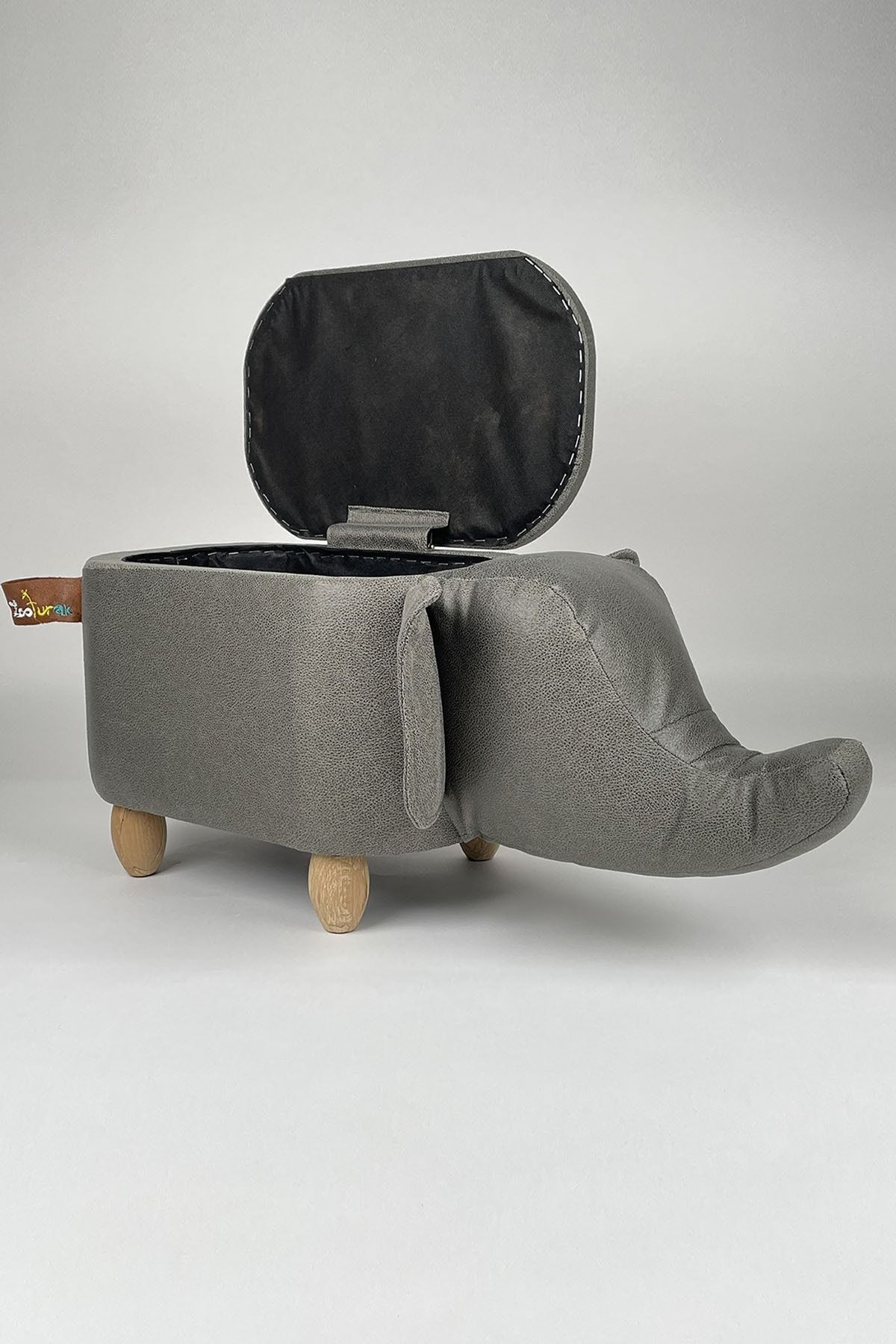 zooturak Organizer Fil Rokka Hayvanlı Puf Çocuk Koltuğu fotoğrafı 4 (önizleme)