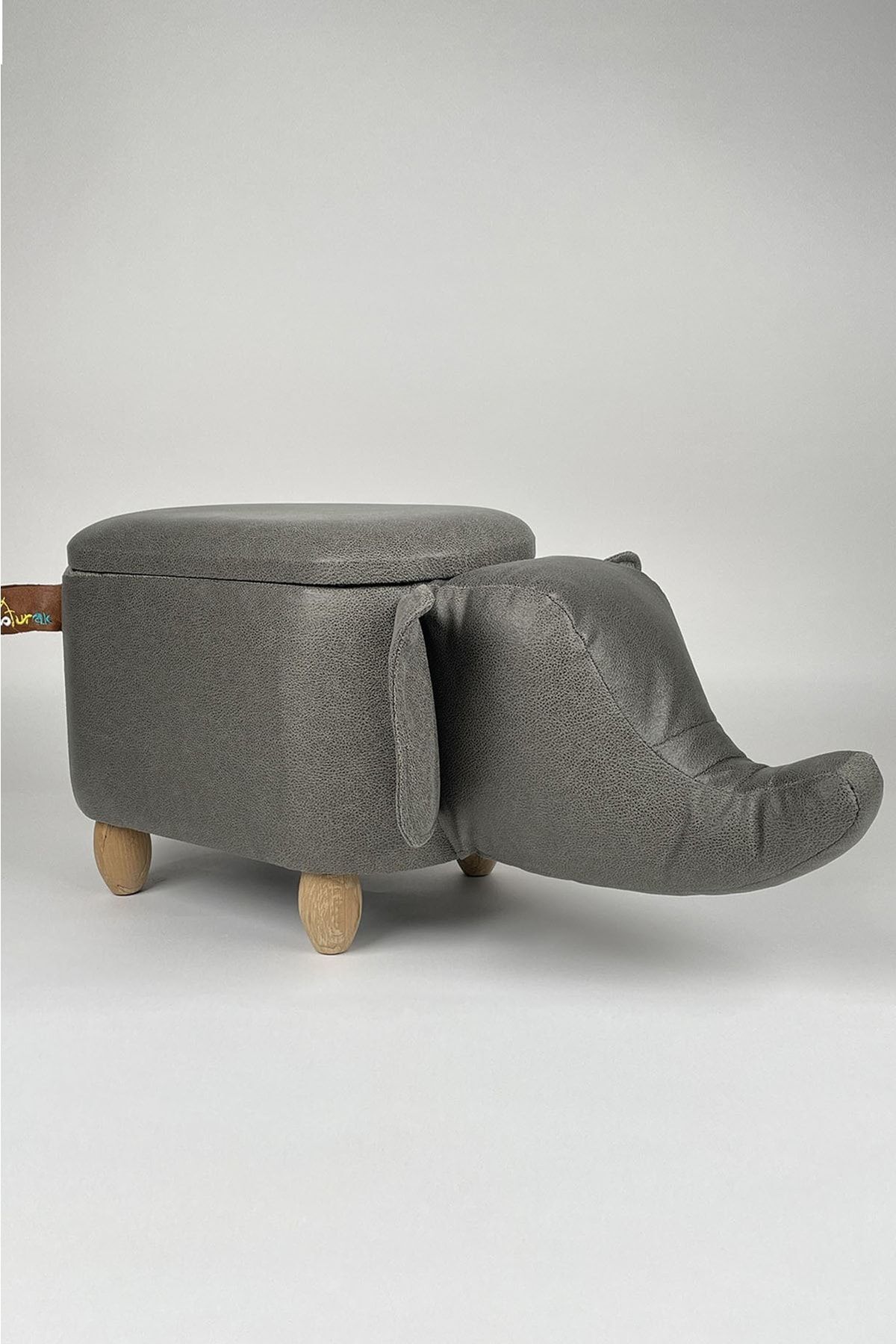 zooturak Organizer Fil Rokka Hayvanlı Puf Çocuk Koltuğu fotoğrafı 3 (önizleme)