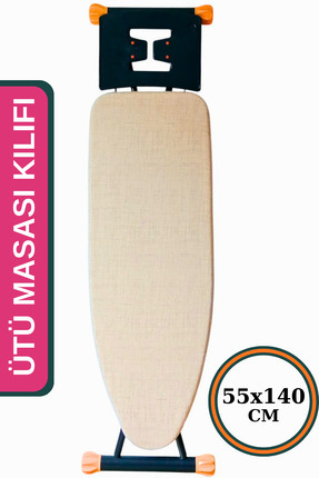 ASEV HOME Ütü Masası Kılıfı Keçeli İpli Stoperli Büyük Boy 55x140 cm Soft