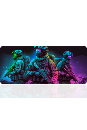 BLS 90X40 Cm Oyuncu Gaming Mouse Pad Kaymaz Kauçuk Taban Fare Altlığı Mousepa...