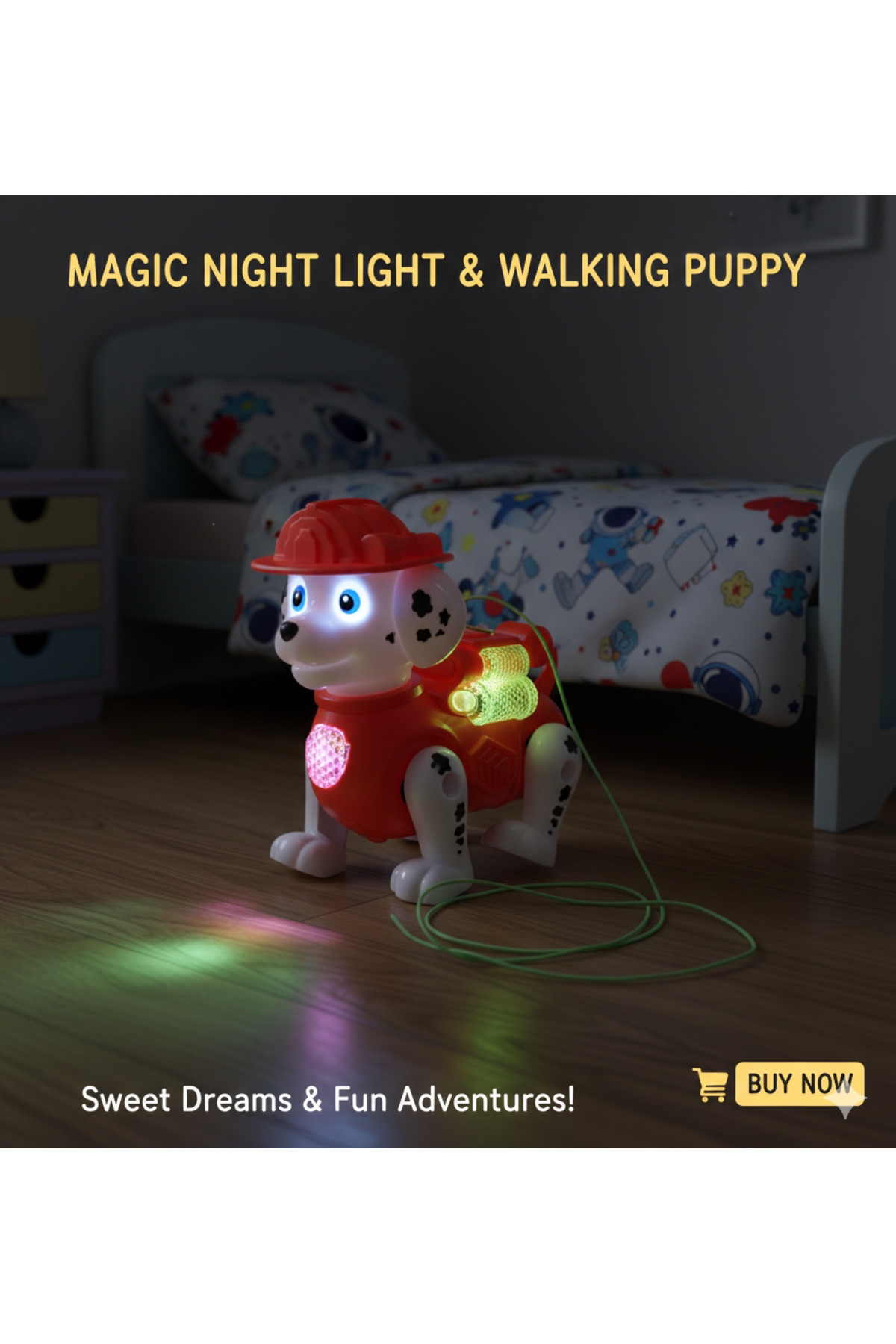 Paw Patrol Dog Walking Luminous Music Dog Toy with Animal Battery