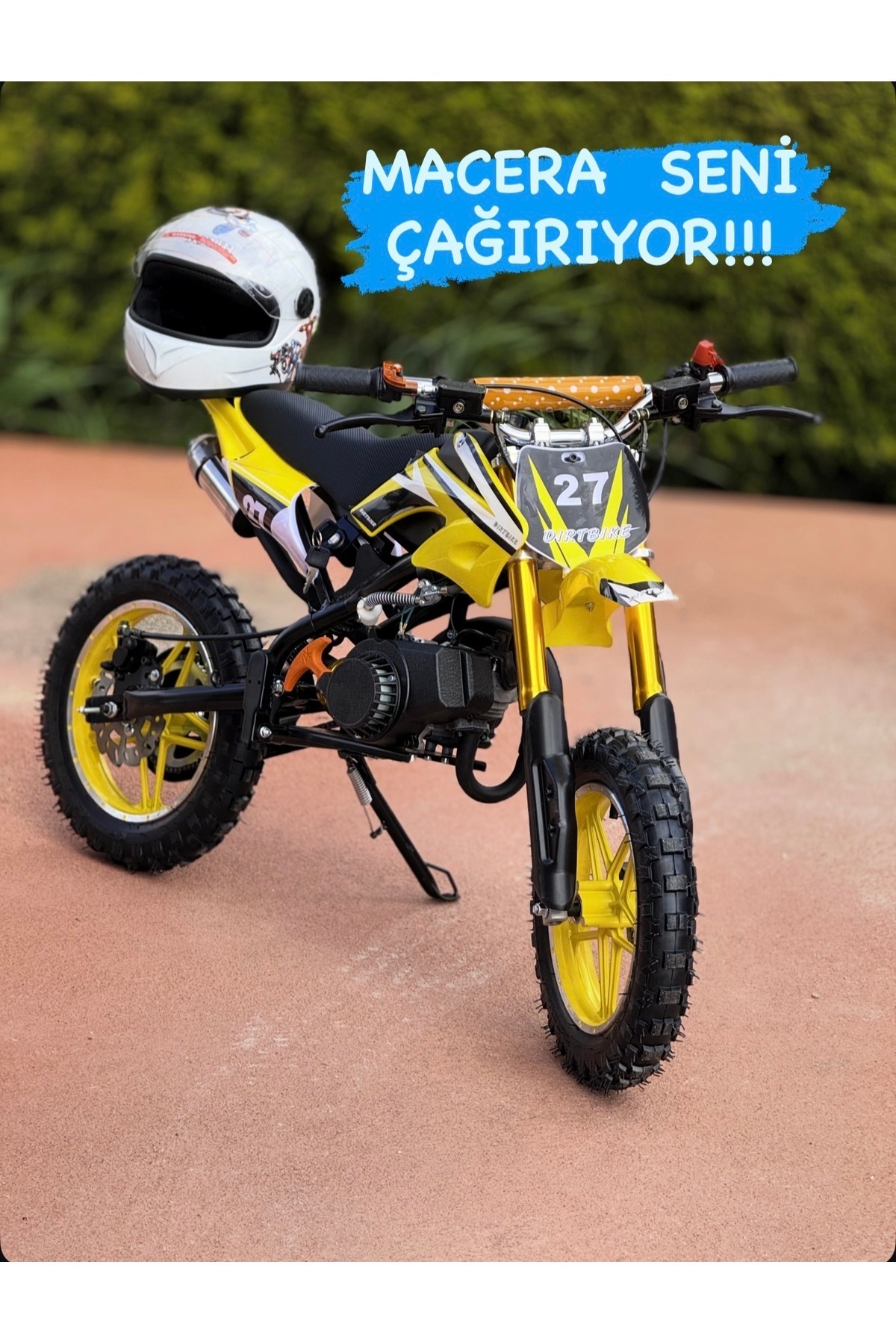 POWER BENZİNLİ MİNİ CROS 49 CC HİDROLİK DİSK FREN 5-12 yaş arası