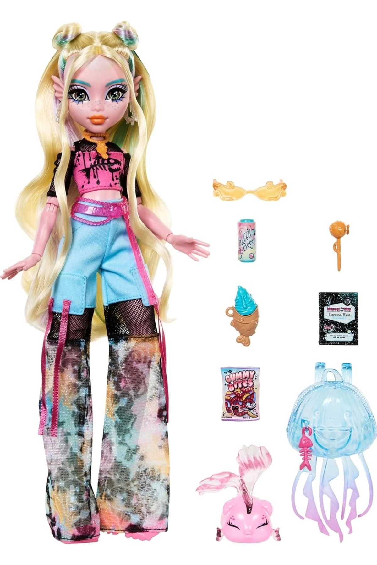 MONSTER HIGH Ana Karakter Bebekler Lagoona Blue HXH75 fotoğrafı 5 (önizleme)
