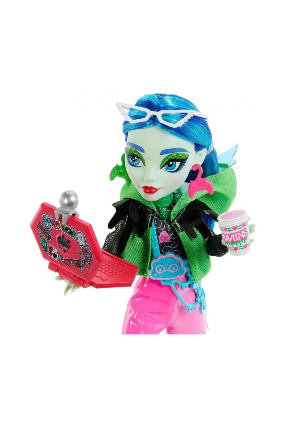 Mattel Monster High Series 3 Neon Frights Ghoulıa HNF81 Lisanslı
