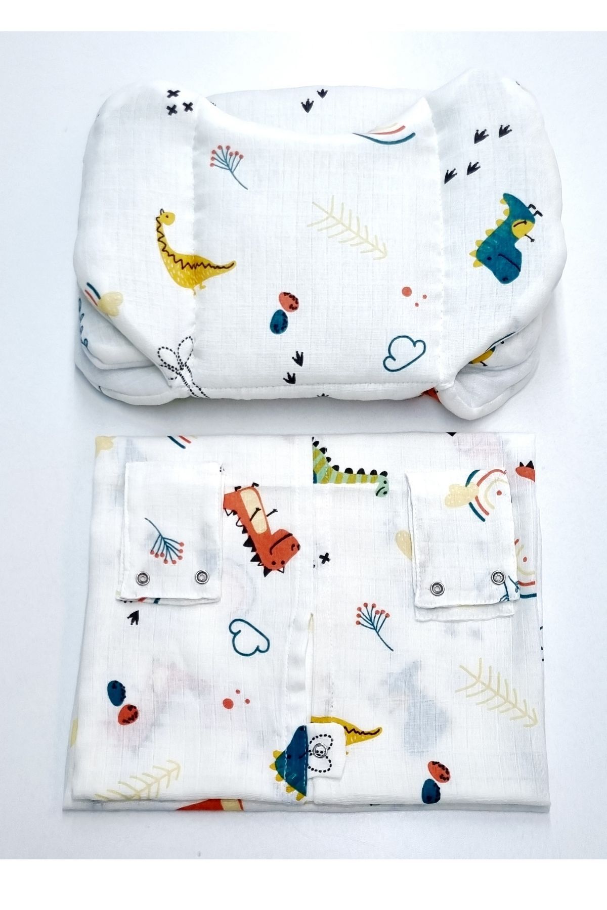 Yada Baby Müslin Tek Kat Puset Örtüsü Seti-sertifikalı Organik Pamuklu Kumaş | fotoğrafı 5 (önizleme)