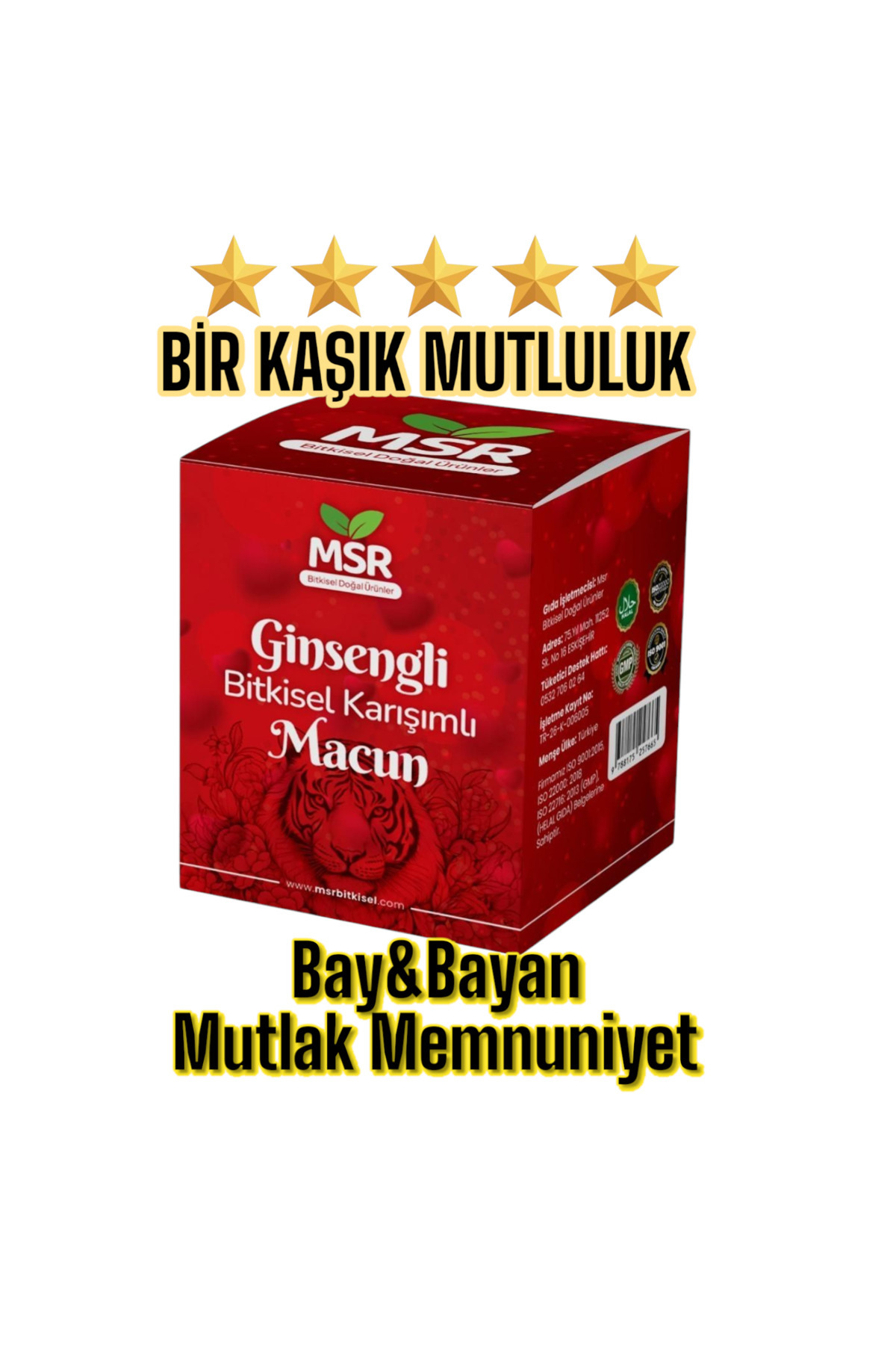 MSR BİTKİSEL DOĞAL ÜRÜNLER Ginsengli Bitkisel Karışımlı ( Kuvvet