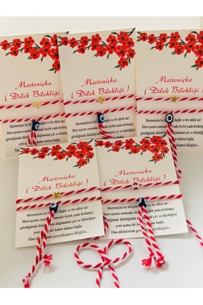 KOALA COMPANY 20 ADET KARTLI MARTENİÇKA BİLEKLİK SETİ 20 KART 40 BİLEKLİK