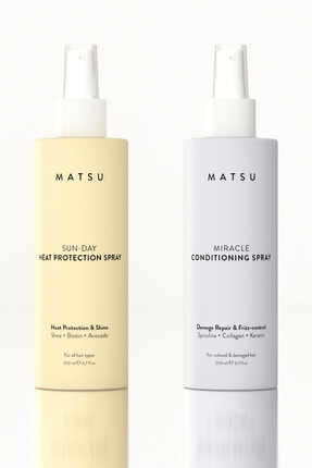 MATSU Sun-Day Isı Koruyucu Sprey & Miracle Mucizevi Onarıcı Sprey İkili Bakım...