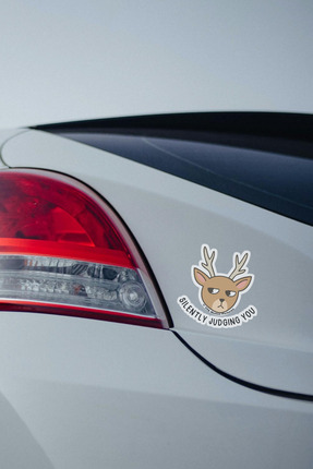 Ankarakomik Özel Tasarım Su Geçirmez Yargılayıcı Geyik Sticker 6x6 cm Laptop ...