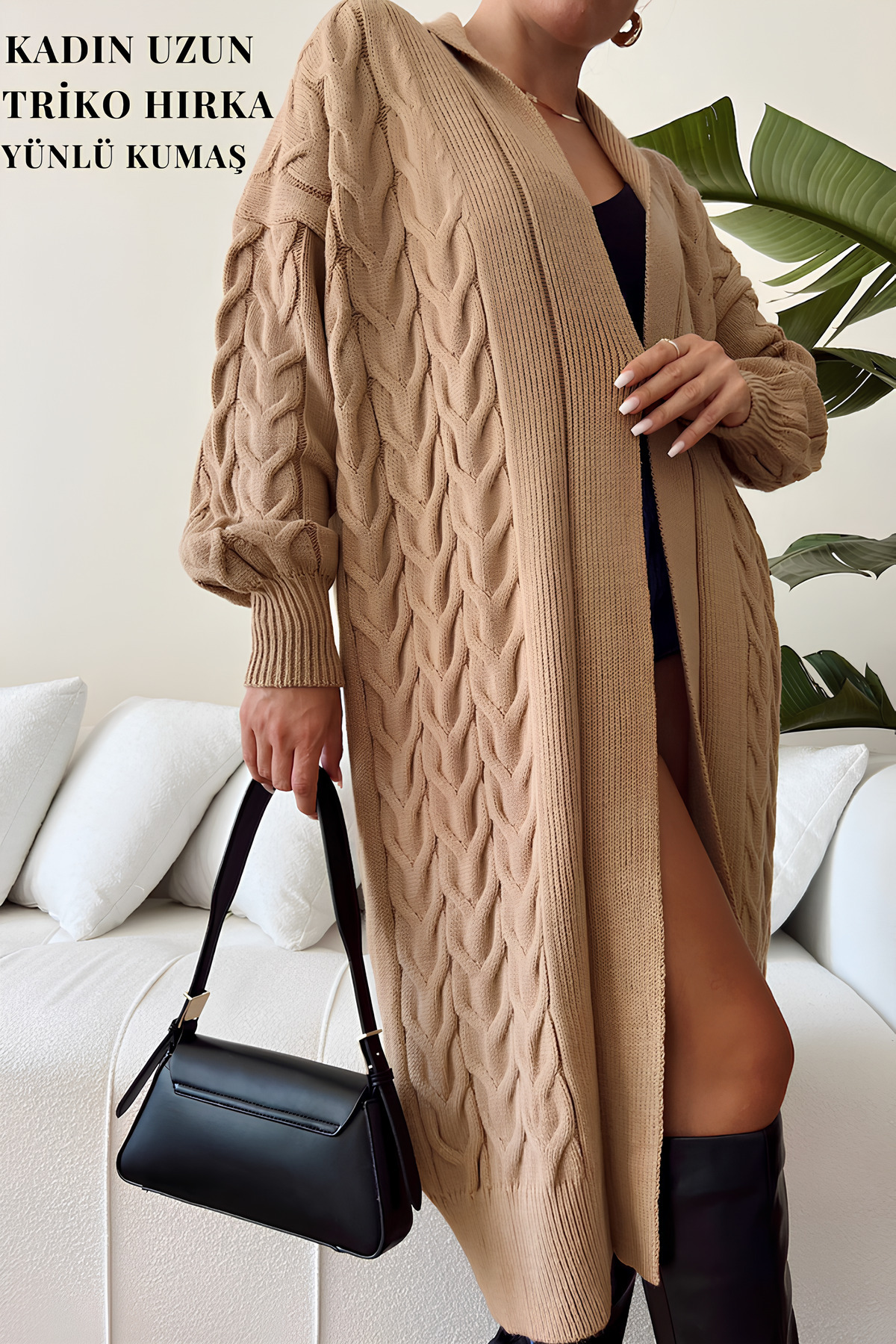 Women's Long Knitwear Cardigan , Oversize, Winter, Stylish and Comfortable Design