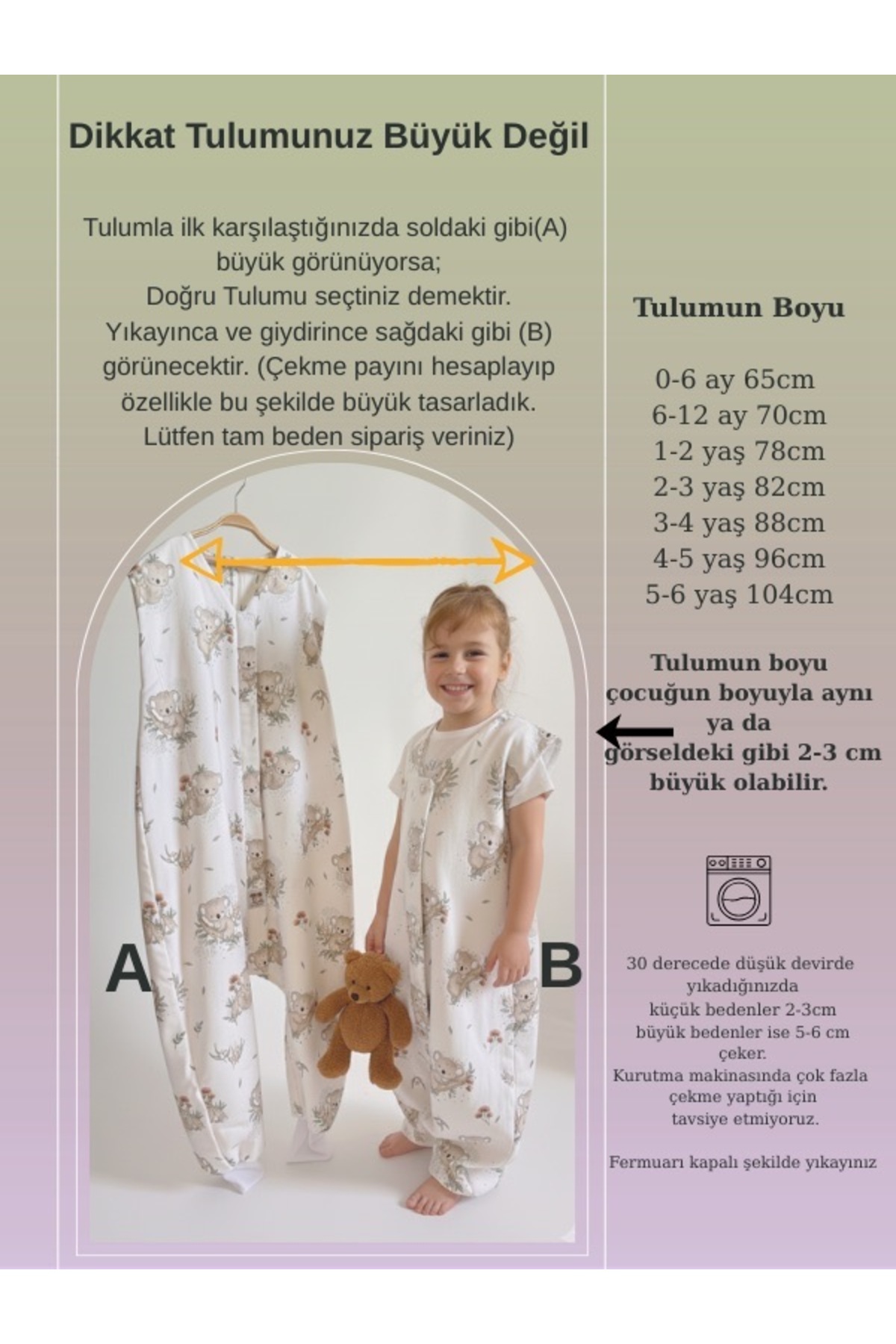 Las Vivas Kids Baharlık-Mevsimlik Çocuk Uyku Tulumu, Organik Pamuklu Müslin Bebek Uyku Tulumu, Kolsuz Tulum fotoğrafı 7 (önizleme)