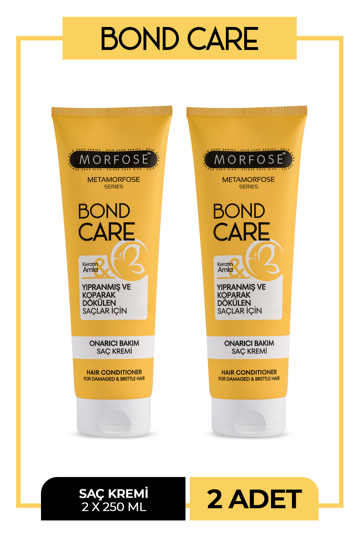 Morfose Metamorfose Onarıcı Bakım Saç Kremi 250 ML 2 Adet — MI00000580