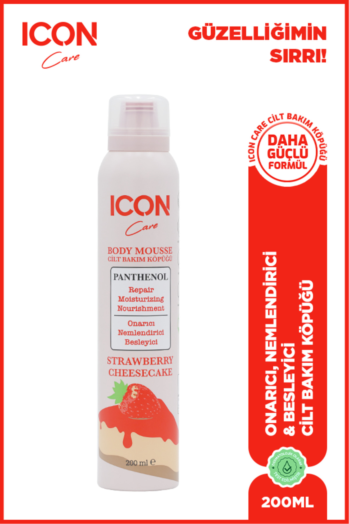 ICON Care Cilt Bakım Köpüğü 200ml Strawberry- — 8682678302321