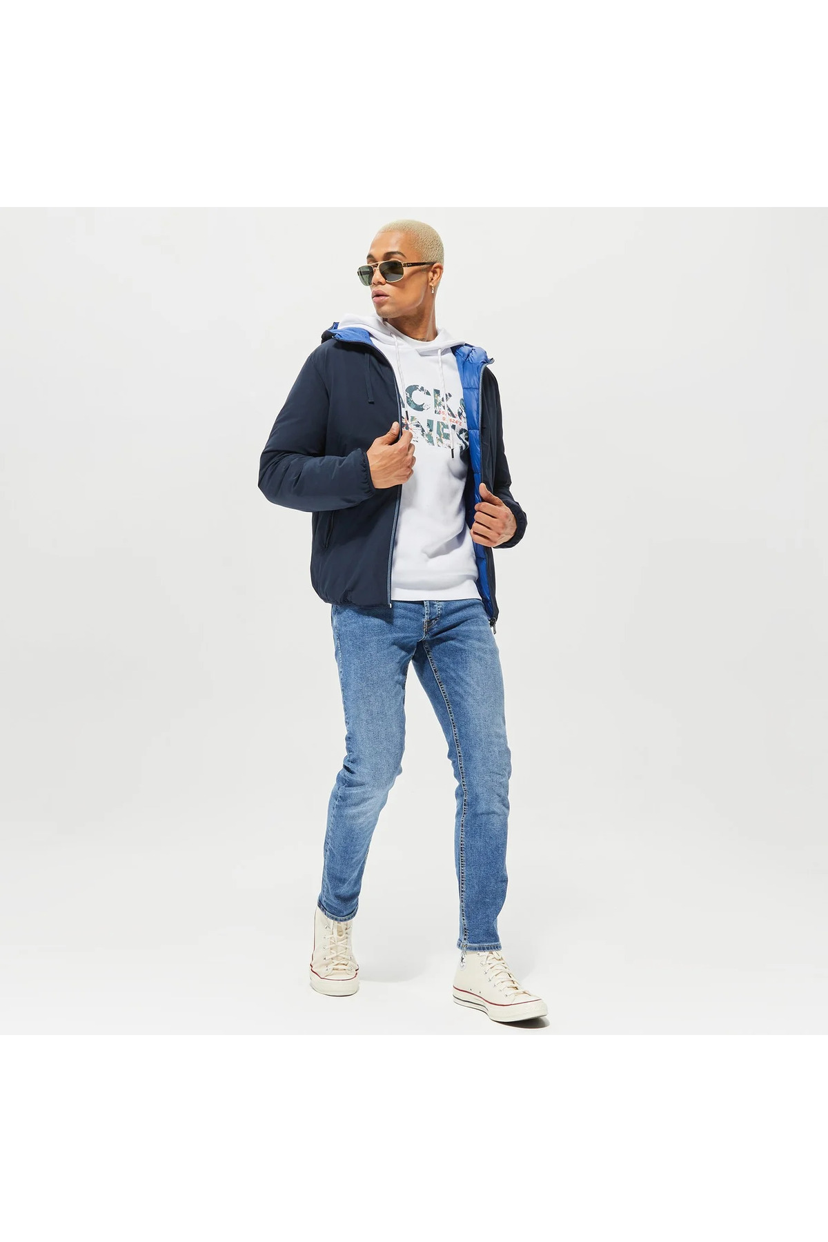 کاپشن مردانه راسته آستین بلند | جک اند جونز Jack & Jones 12215488 - تصویر 3