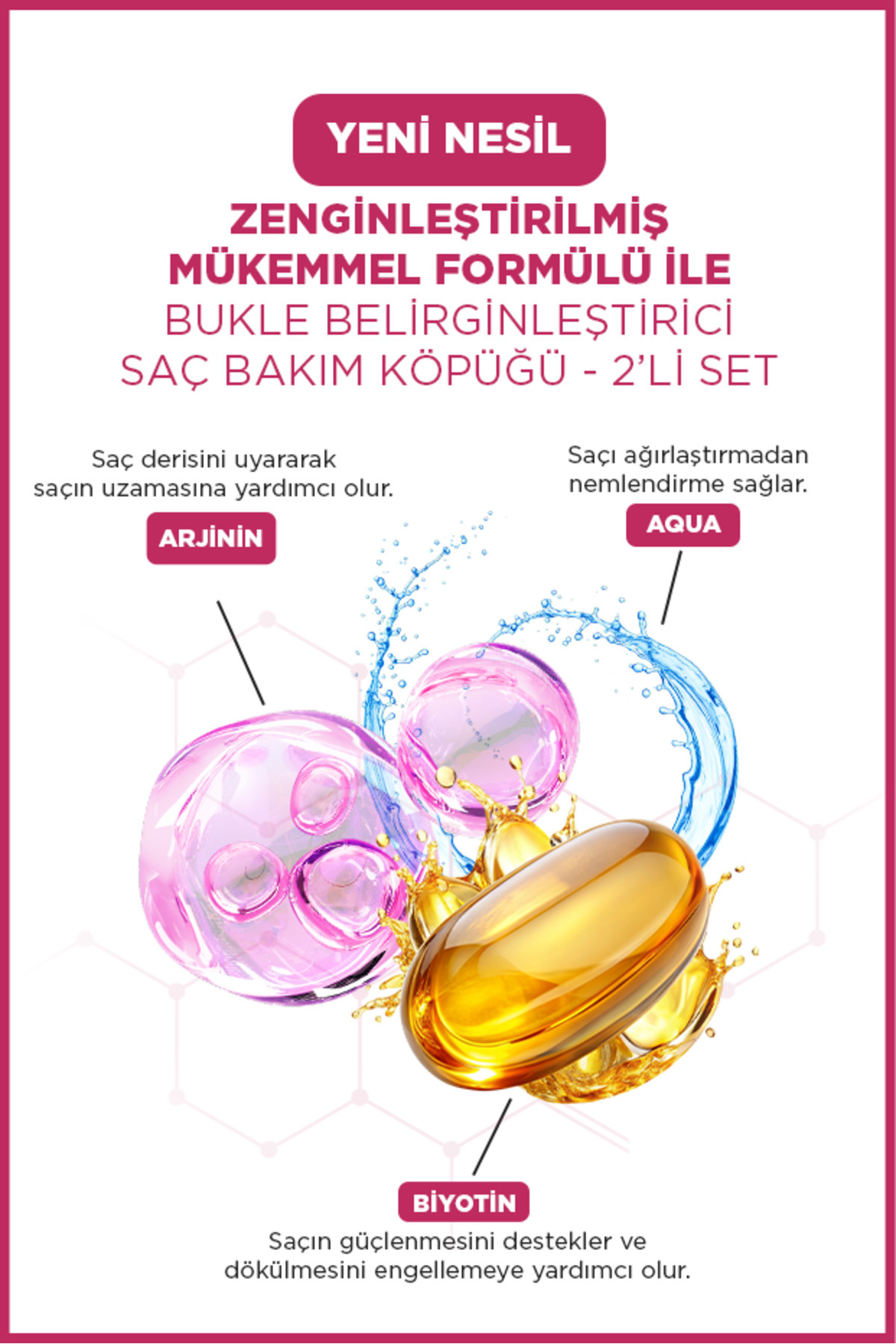 SAÇ ŞEKİLLENDİRİCİ KÖPÜK CURL DEFINE 2'Lİ SET — 8682678302307-2x — تصویر 3 از 5