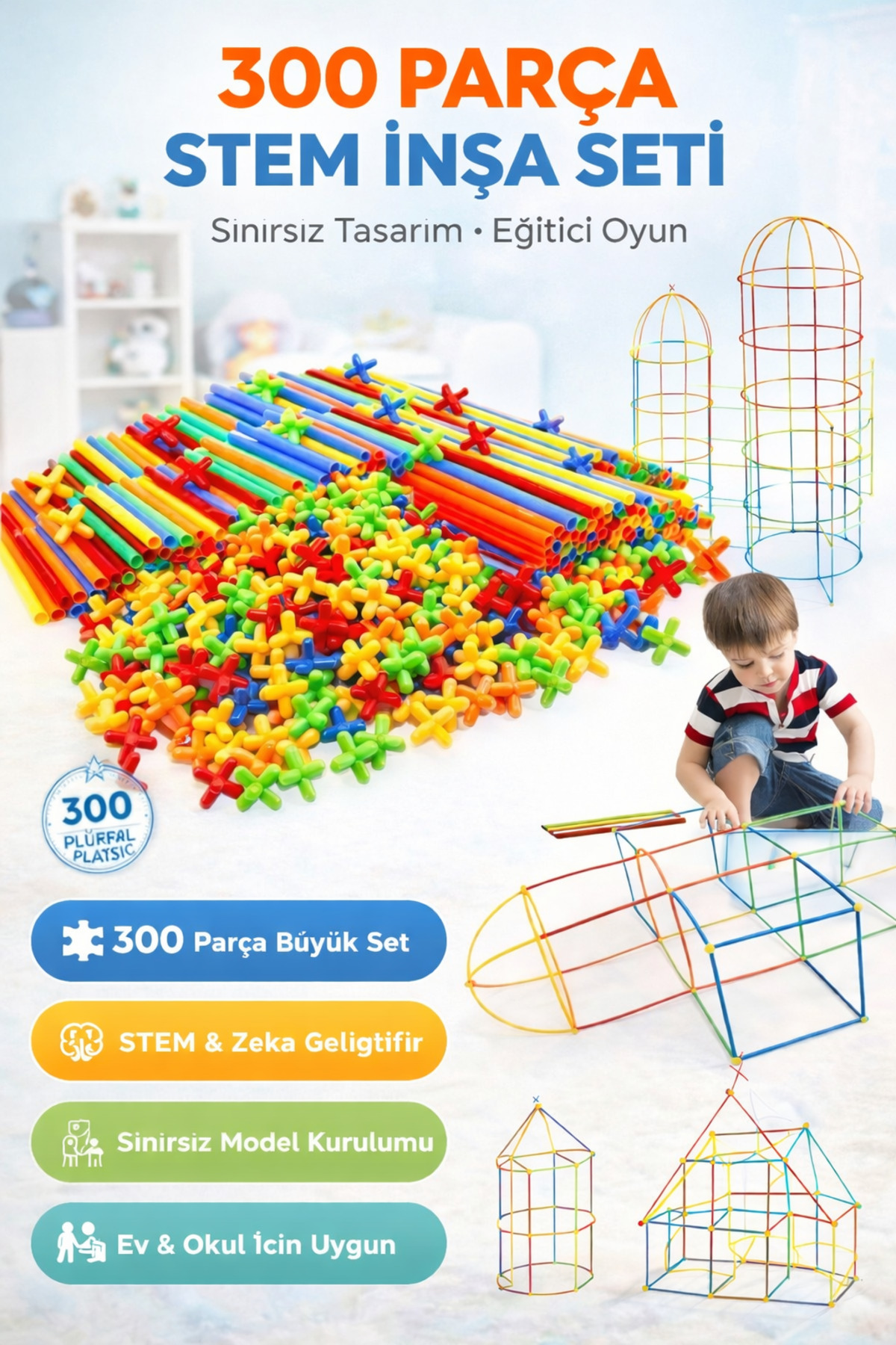 Bamboo Pipette Stick Intelligence Imagination Developer And Educator 300 Pieces Cheerful Bamboo Sticks