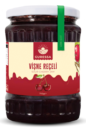 GURESSA Vişne Reçeli 710 Gr (Bütün Meyveli & Kahvaltılık)