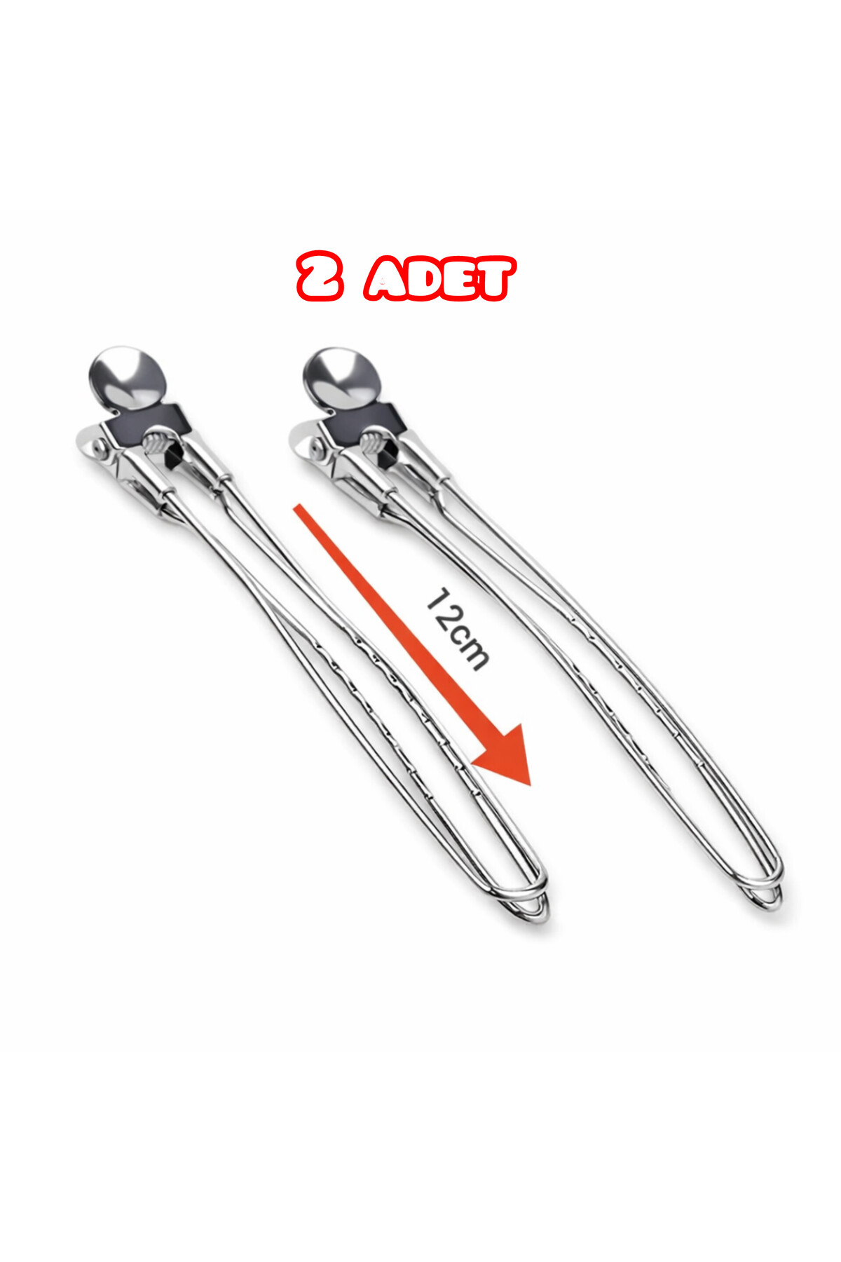 2 pcs metal Blow-Dry Pliers 12cm Hairdresser Hair Pliers (2 pcs) Metal, Aluminum Hair Pliers- Wave Pliers