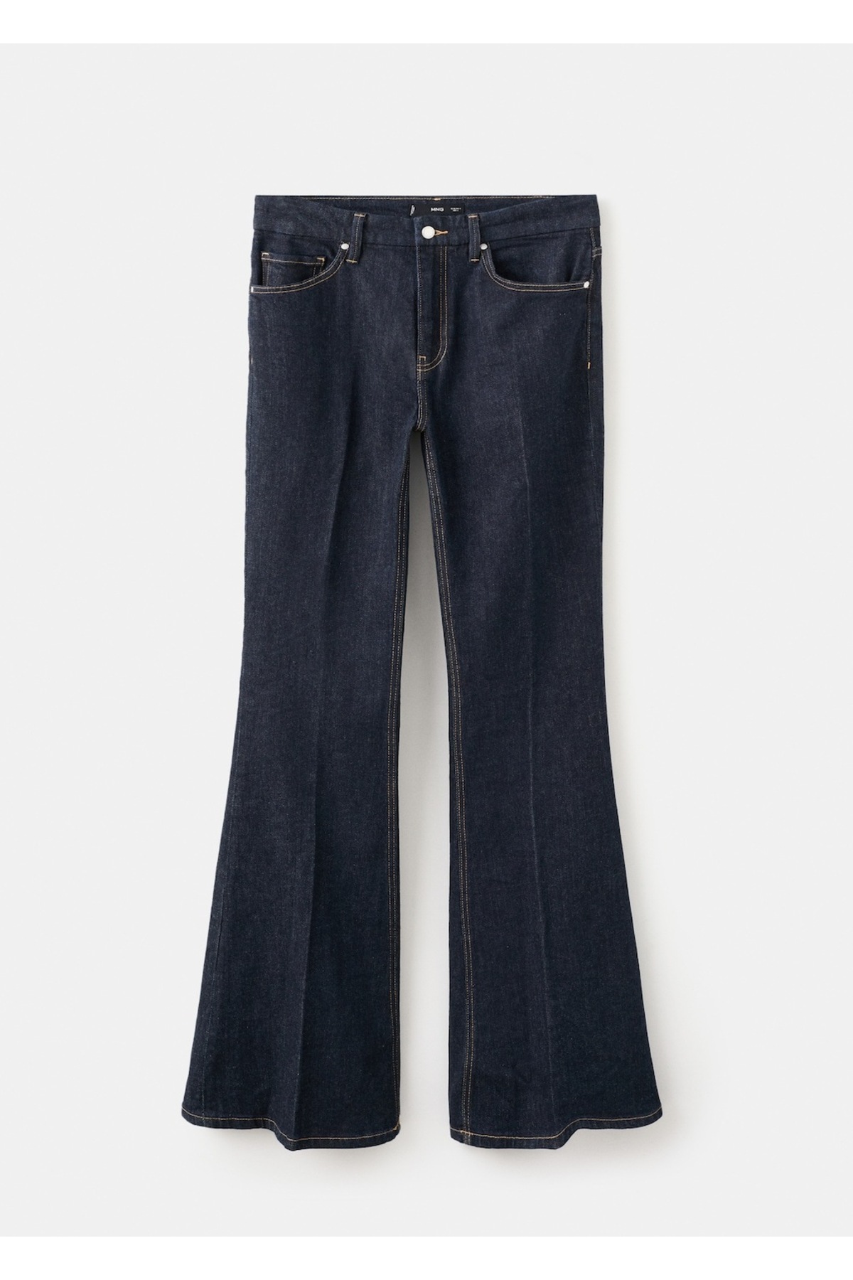 MANGO  Violeta yüksek bel flare jean pantolon - Görsel 3