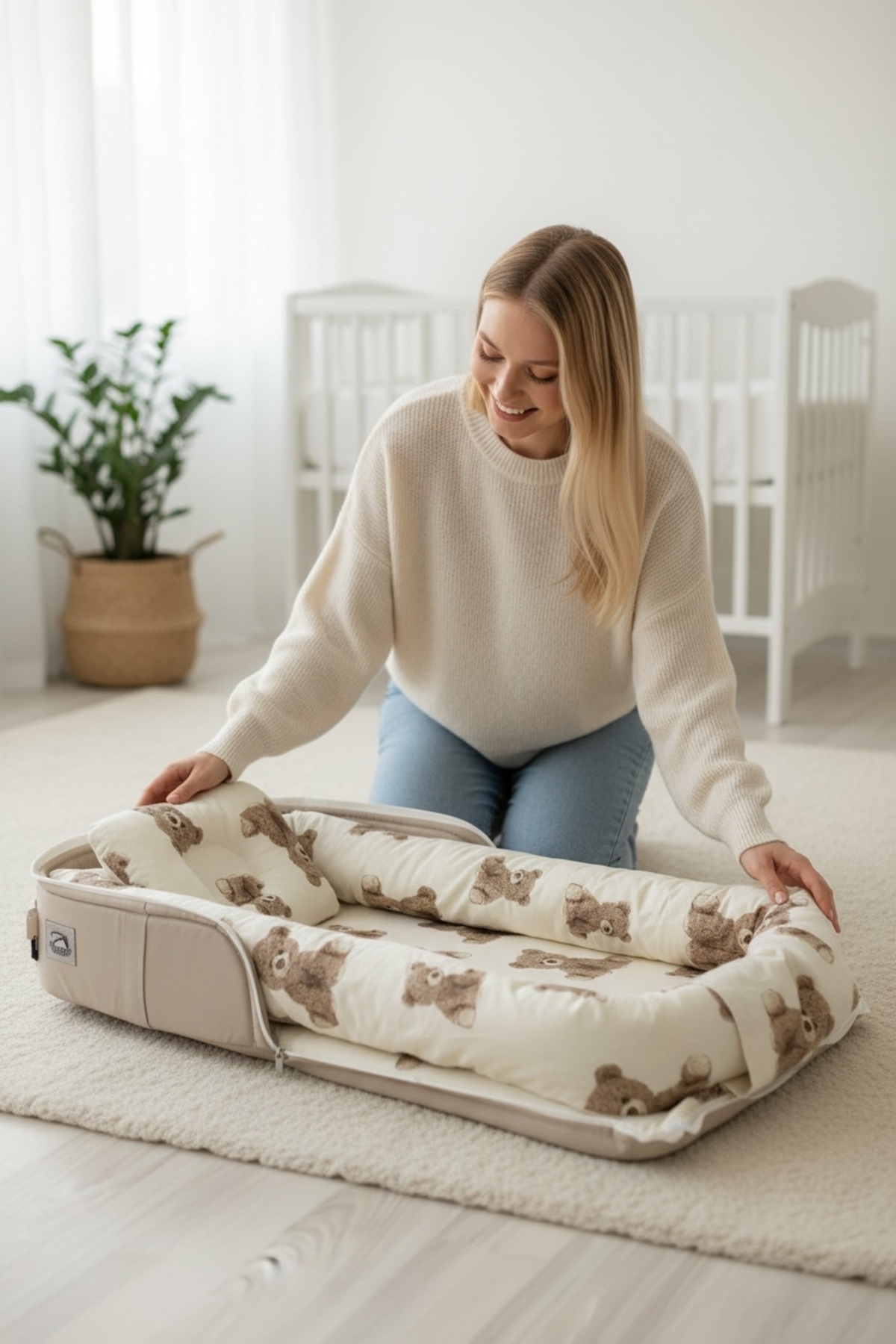 ebabynest Samanyolu Serisi Su Yeşili Çantalı Alt Açma fotoğrafı 2 (önizleme)