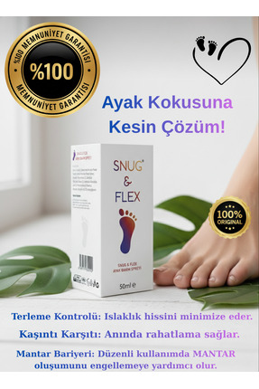 Snugflex Ayak Mantarı, Ayak Kokusu Giderici Sprey