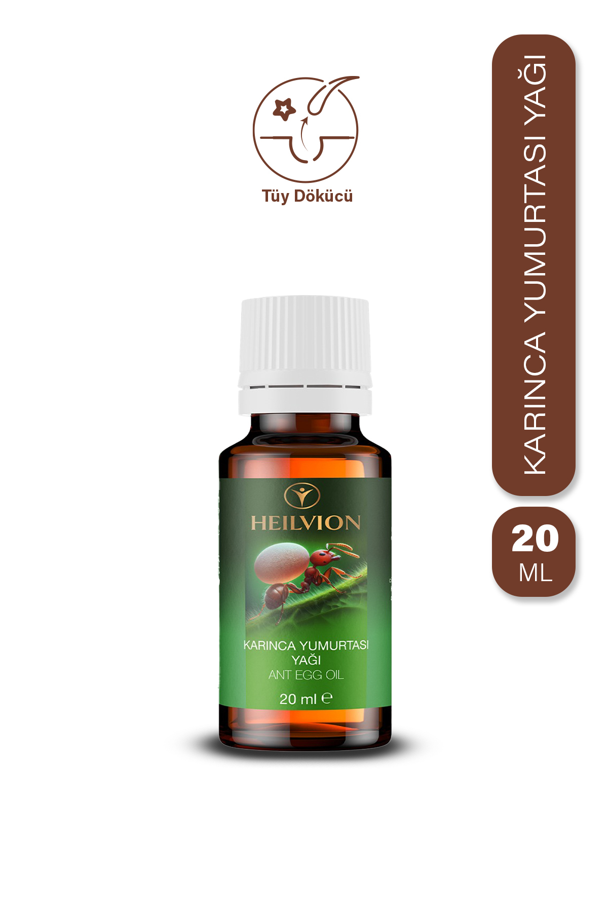HEILVION Karınca Yumurtası Yağı 20 ML %100 Doğal – Tüy Azaltıcı